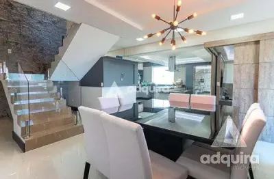 Apartamento à venda, cobertura duplex, 2 quartos, 2 suites, 2 vagas, 217.37m², orfãs, ponta grossa