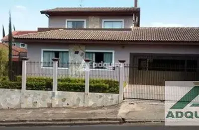 Casa à venda 4 quartos, 2 suites, 4 vagas, 430m², uvaranas, ponta grossa - pr