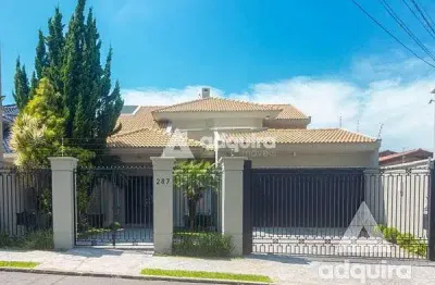 Casa à venda 3 quartos, 3 suites, 4 vagas, 500m², estrela, ponta grossa - pr