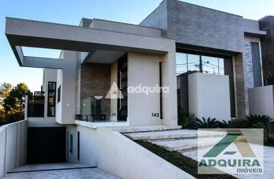 Casa à venda 5 quartos, 5 suites, 10 vagas, 615m², estrela, ponta grossa - pr