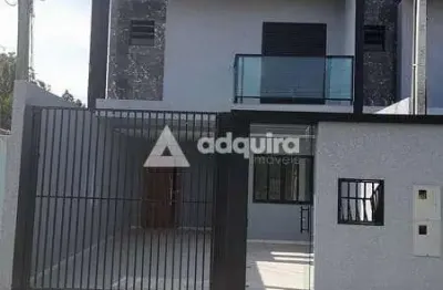 Ótimo sobrado novo à venda, 2 quartos, 1 suítes, 2 vagas, 102m², boa vista, ponta grossa - pr