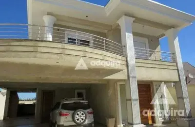 Casa à venda 4 quartos, 1 suite, 4 vagas, 462m², ronda, ponta grossa - pr
