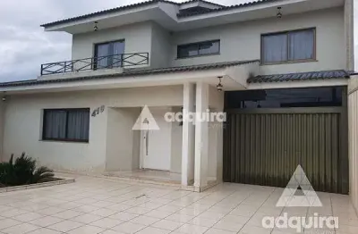 Casa à venda 2 quartos, 1 suite, 2 vagas, 247.58m², oficinas, ponta grossa - pr
