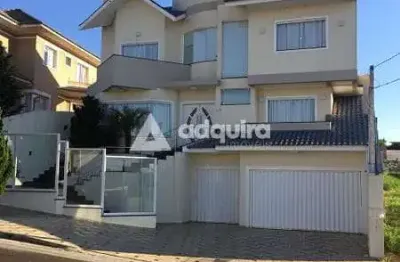 Casa à venda e locação 4 quartos, 4 suites, 3 vagas, 450m², analisa permuta, estrela, ponta grossa