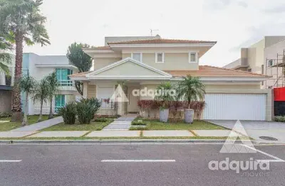Casa à venda e locação - 4 quartos, 4 suites, 3 vagas, 587m², estrela, ponta grossa - pr