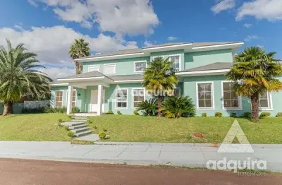 Casa à venda 5 quartos, 5 suites, 3 vagas, 900m², orfãs, ponta grossa - pr