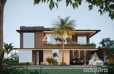 Casa à venda 4 quartos, 4 suites, 4 vagas, 370m², jardim carvalho, ponta grossa - pr