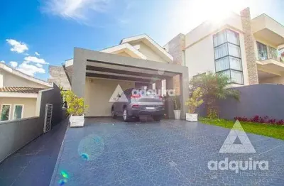 Casa à venda 3 quartos, 3 suites, 4 vagas, 300m², jardim carvalho, ponta grossa - pr
