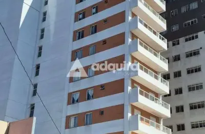 Apartamento semimobiliado para locação 2 quartos, 1 suite, 1 vaga, no centro, ponta grossa - pr