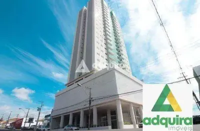 Apartamento à venda com 3 quartos sendo 1 suíte, no edifício oásis palace em ponta grossa, pr