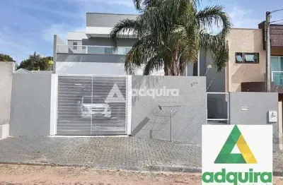 Sobrado para venda 3 quartos, 1 suite, 2 vagas, 200.26m², uvaranas, ponta grossa - pr