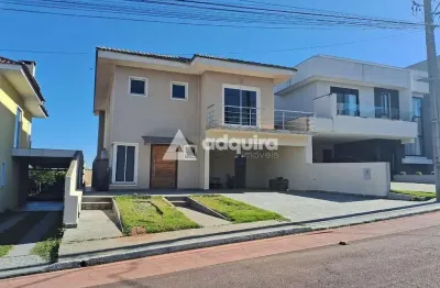 Casa à venda ou locação 3 suites, condomínio fontana di trevi, 358m², jardim carvalho, ponta grossa