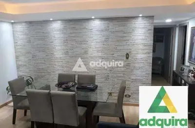 Apartamento à venda 2 quartos, 1 vaga, 108m², nova rússia, ponta grossa - pr