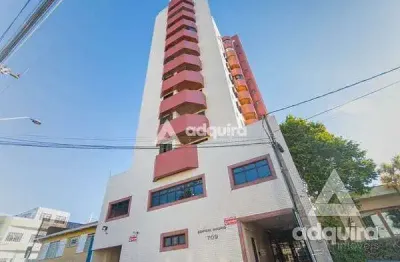Apartamento para venda, 3 quartos, 1 suíte, 1 vaga, centro, ponta grossa - pr