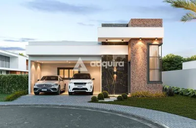 Casa nova à venda no condomínio ecoville i, 3 quartos (1 suíte), 2 vagas lado a lado, churrasqueira