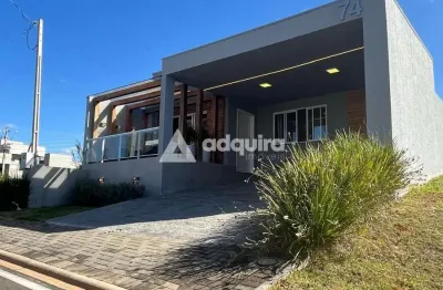 Casa à venda, contorno, condomínio ecoville i, casa térrea, ponta grossa, pr