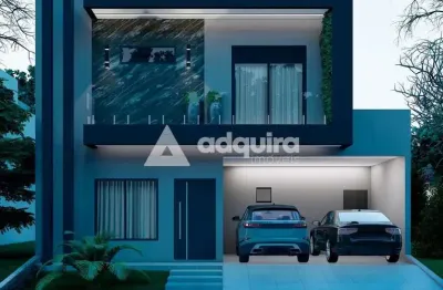 Casa à venda, jardim carvalho, condominio bosque mistral, 3 suítes, ponta grossa, pr