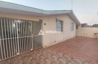 Casa em alvenaria, com 4 quartos, espço gourmet nos fundos à venda na vila dal col - uvaranas, pont