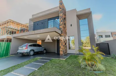 Casa em condomínio fechado com 3 quartos à venda na Rua João Silvio de Lara Machado, Jardim Carvalho, Ponta Grossa
