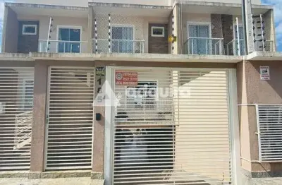 Sobrado à venda em oficinas, com 2 quartos e 4 vagas de garagem, ponta grossa, pr