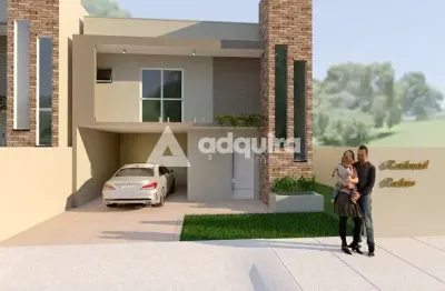 Sobrado à venda, orfãs, vila liane ponta grossa, pr - 3 quartos com sacada (1 suíte) 138m².