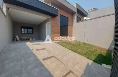 Casa térrea e nova à venda no jardim carvalho, ponta grossa, pr