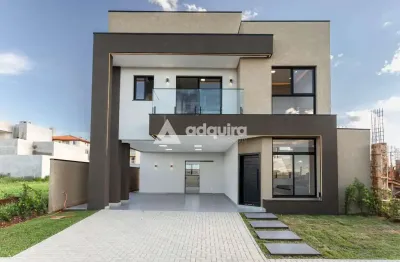 Casa à venda no condomínio la risierva com 3 suítes, uvaranas, ponta grossa, pr