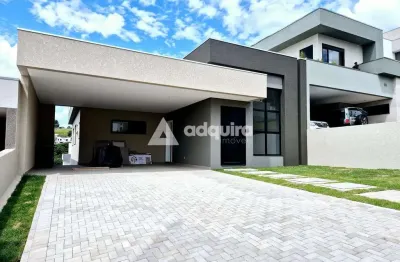Casa em condomínio com 3 suítes à venda, colônia dona luíza, ponta grossa, pr