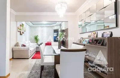 Apartamento para venda 3 quartos, 1 suite, 2 vagas, orfãs, ponta grossa - pr