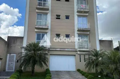 Apartamento com sacada com churrasqueira e vaga de garagem, jardim carvalho, ponta grossa, pr