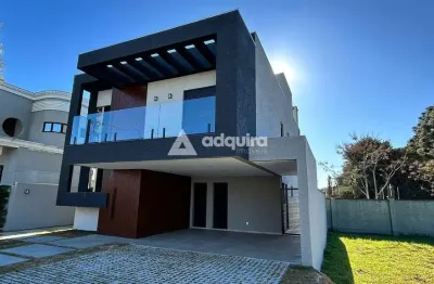 Casa em condomínio fechado com 3 quartos à venda na Rua João Silvio de Lara Machado, Jardim Carvalho, Ponta Grossa