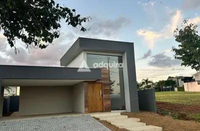 Casa à venda no condomínio alphaville, no jardim carvalho, ponta grossa, pr