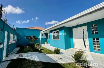 Casa à venda 3 quartos, 3 vagas, 253m², nova rússia, ponta grossa - pr