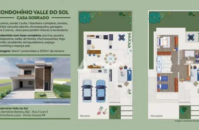 Casa com 3 quartos à venda na Rua Demétrio Batista, Colônia Dona LuÍza, Ponta Grossa