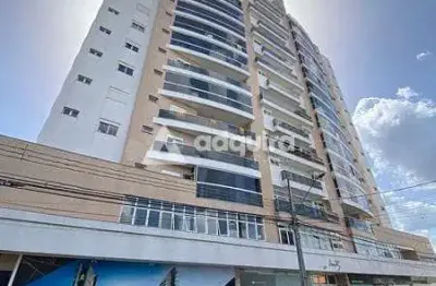 Apartamento à venda e locação -  3 quartos, 3 suites, 2 vagas, 228.78m², centro, ponta grossa - pr