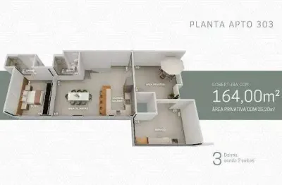 Cobertura com 3 quartos à venda na Vila dos Técnicos, Timóteo 