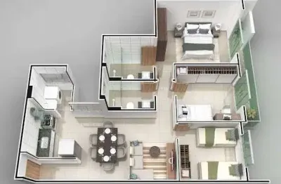 Apartamento com 2 quartos à venda no Eldorado, Timóteo 