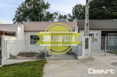 Casa térrea (geminada) - r$ 259.000,00 - novinha - 61,02m2 - bairro bom jesus/rio negro-pr.