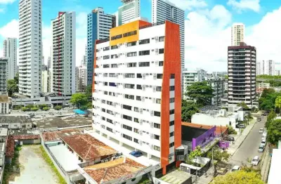Apartamento com 1 dormitório à venda, 38 m² por r$ 275.000,00 - boa viagem - recife/pe