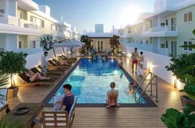 Belos apartamentos localizados no summer ville residence, bairro campo duna, em garopaba!