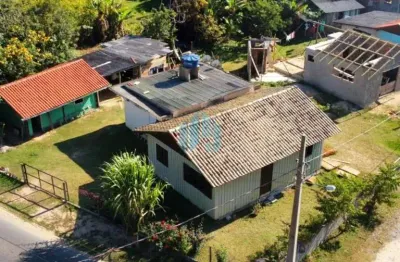 Terreno com duas casas, excelente p/ investimento, bairro areias de macacu, em garopaba!