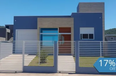 Bela casa nova localizada no loteamento quinta dos açores, ambrósio | garopaba - sc