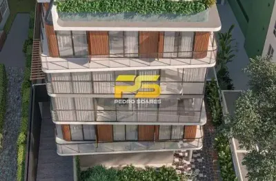 Flat/loft/estúdio com 1 quarto à venda, cabo branco - joão pessoa