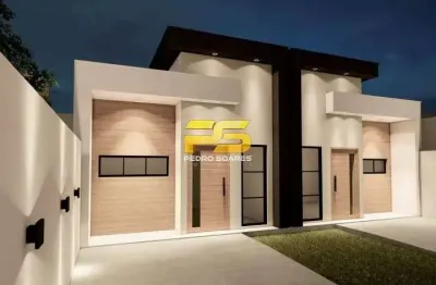 Duas casas geminadas a venda no bairro de gramame. obras no estagio final.