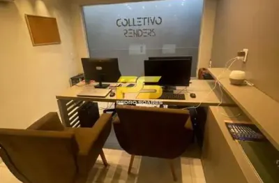 Sala comercial  mobiliada para locação  no brisamar por 1.700,00 / mês