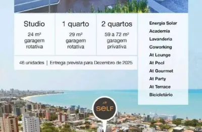 Lançamento apartamentos com 01 a 02 quantos e studios à venda no at self