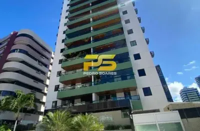 Apartamento para locação em manaíra - 150m2 | 3 suítes| mobiliado