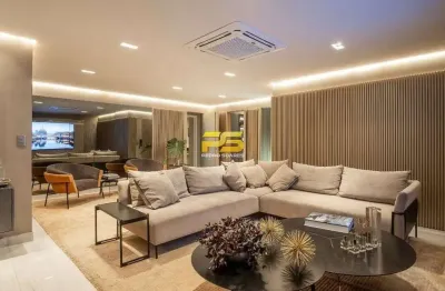 Apartamento alto padrão com vista mar a venda no bairro do altiplano cabo branco em joão pessoa - pb