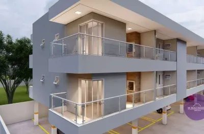 Apartamento a venda em Pontal do Paraná dois quartos e varanda lateral