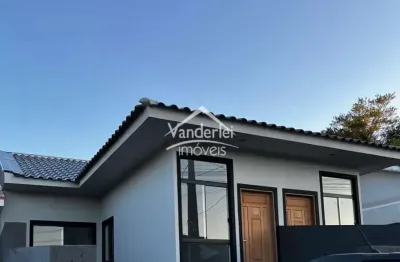 Casa geminada no loteamento jardins i com 02 quartos,  bela vista em palhoça - sc